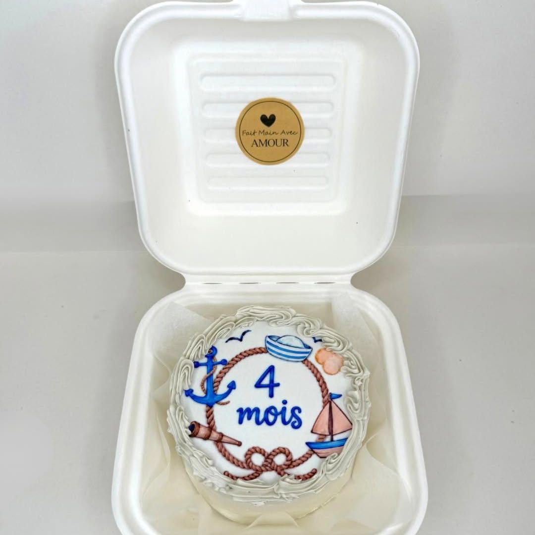 Bento cake marin 4 mois
